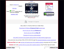 Tablet Screenshot of militarycac.com